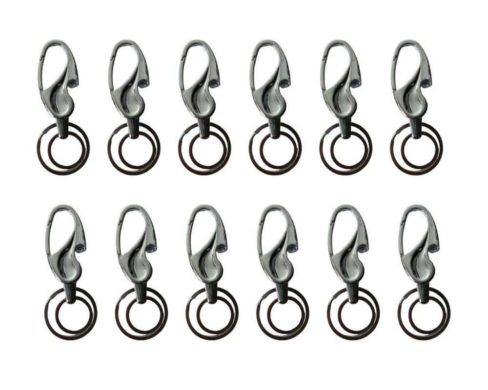 SILVER KEYCHAIN BIG DROP –Set of 12