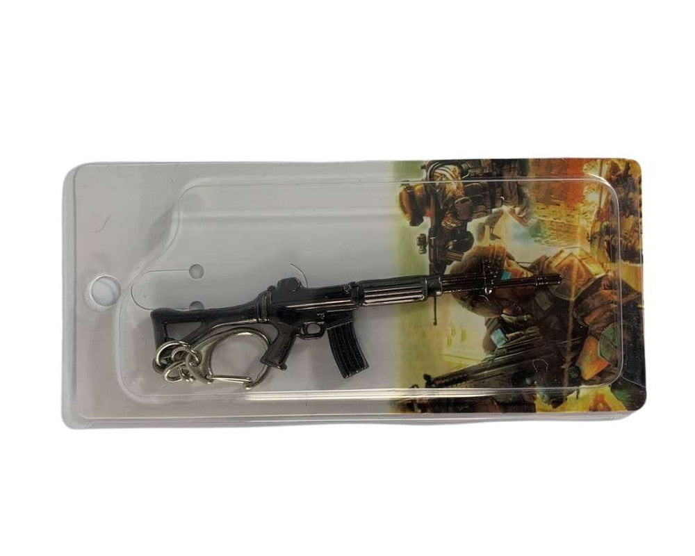 KEYCHAIN BLACK MACHINE GUN – Set of 12