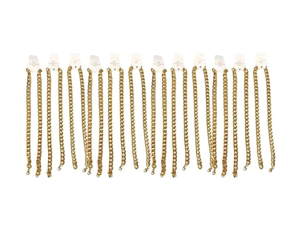 GOLDEN STAINLESS STEEL CHAIN GRUMET 3.0 MM / 60 CM – Set of 12