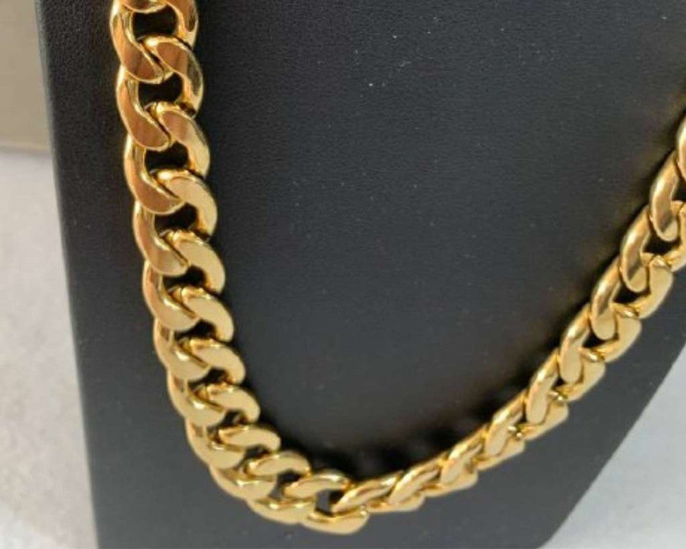 GOLDEN STAINLESS STEEL CHAIN GRUMET 3.0 MM / 60 CM – Set of 12