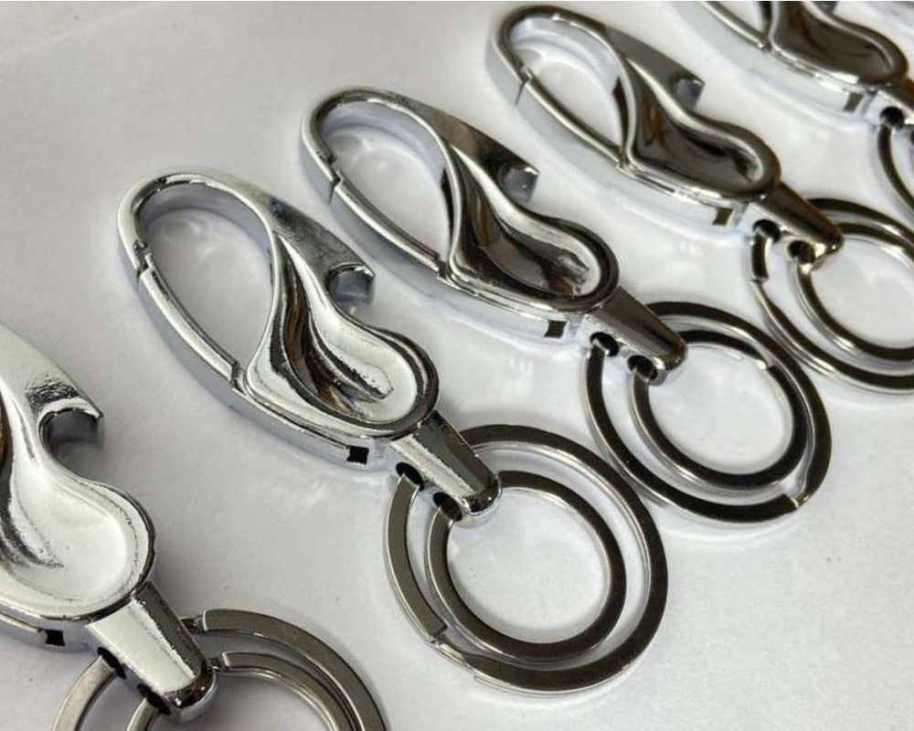 SILVER KEYCHAIN BIG DROP –Set of 12