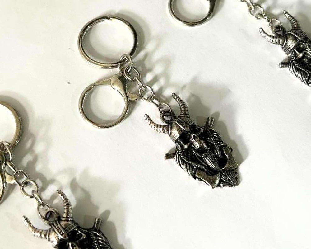 SILVER STAINLESS STEEL SKULL – Set of 12