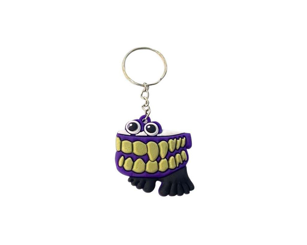 RUBBER COLORFUL SMILES KEYCHAIN - Set Of 12