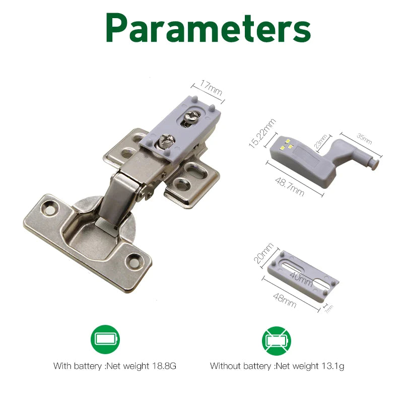 LED LIGHT with SENSOR on HINGE