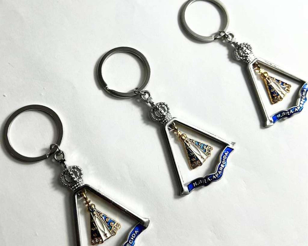 SILVER KEYCHAIN O.LADY APPARITIONS –Set of  12