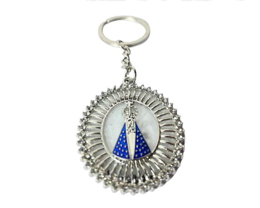SILVER KEYCHAIN O.LADY  APPARITIONS – Set of 12